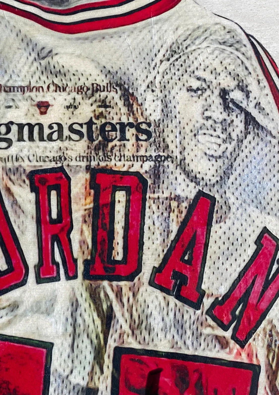 "1995/1996" (Michael Jordan) Chicago Bulls - 1/1 ORIGINAL on Birchwood - Image 3