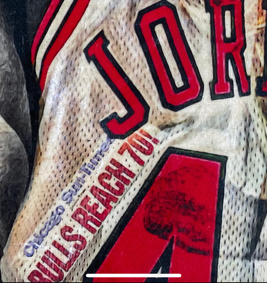 "1995/1996" (Michael Jordan) Chicago Bulls - 1/1 ORIGINAL on Birchwood - Image 4