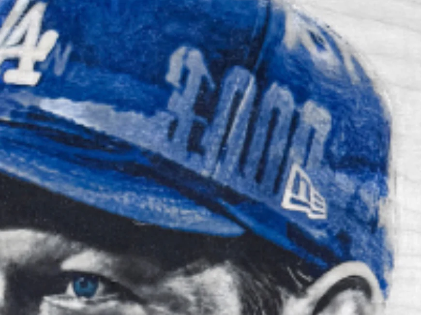 "3000" (Clayton Kershaw) Los Angeles Dodgers - Officially Licensed MLB Print - Limited Release DODGER BLUE ARTIST AUTO /22 - Image 6