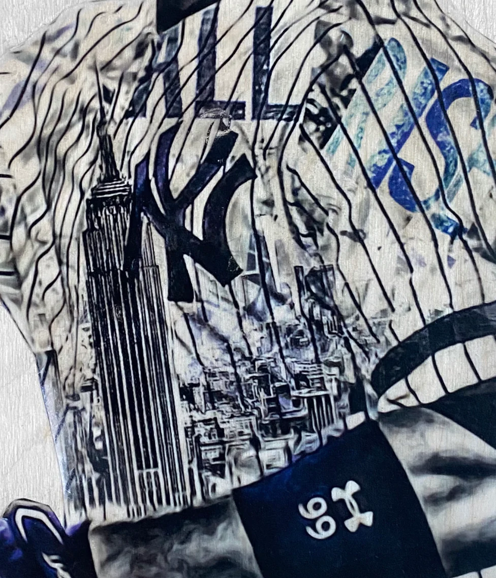 "All Rise" (Aaron Judge) New York Yankees - 1/1 Original on Wood - Image 3