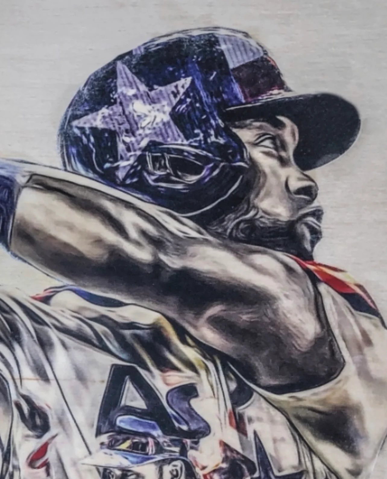 "Alvarez” (Yordan Alvarez) Houston Astros - Original on Birchwood - Image 3