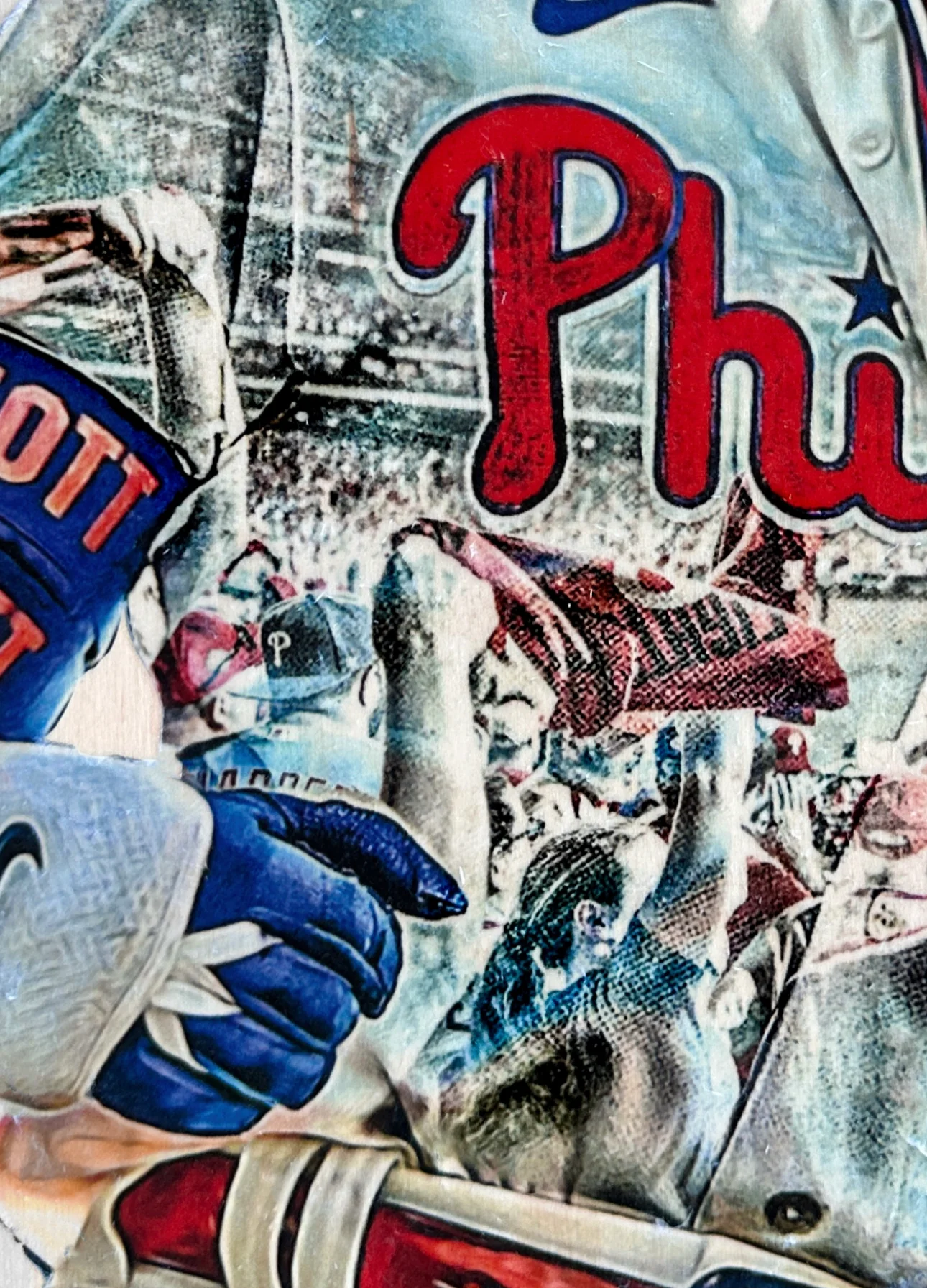 "AOK" (Bryson Stott) Philadelphia Phillies - 1/1 Original on Wood - Image 2