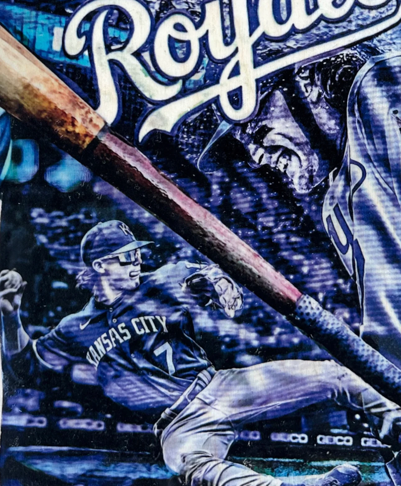 "B Witt" (Bobby Witt Jr.) Kansas City Royals - Officially Licensed MLB Print - Limited Release /500 - Image 4