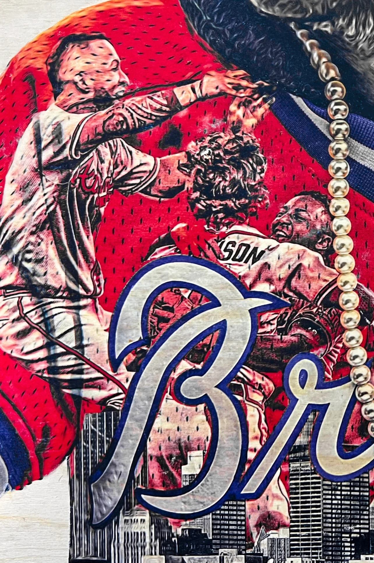 "bATtLe Won" (ft. Freeman, Rosario, Swanson, Albies, d'Arnaud...etc) Atlanta Braves - World Series Champs 2021 - GOLD SIGNATURE Limited Release /1 - Image 3