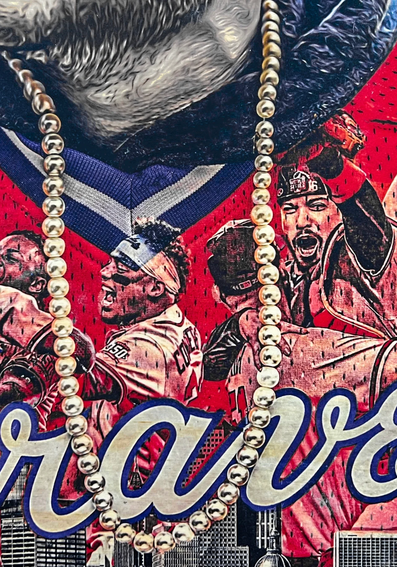 "bATtLe Won" (ft. Freeman, Rosario, Swanson, Albies, d'Arnaud...etc) Atlanta Braves - World Series Champs 2021 - GOLD SIGNATURE Limited Release /1 - Image 4