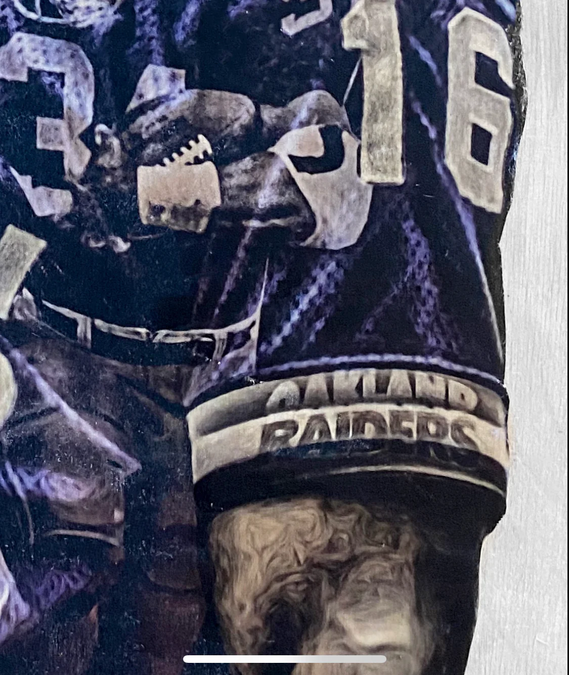 "Bo Knows" (Bo Jackson) Kansas City Royals - 1/1 Original on Wood - Image 4