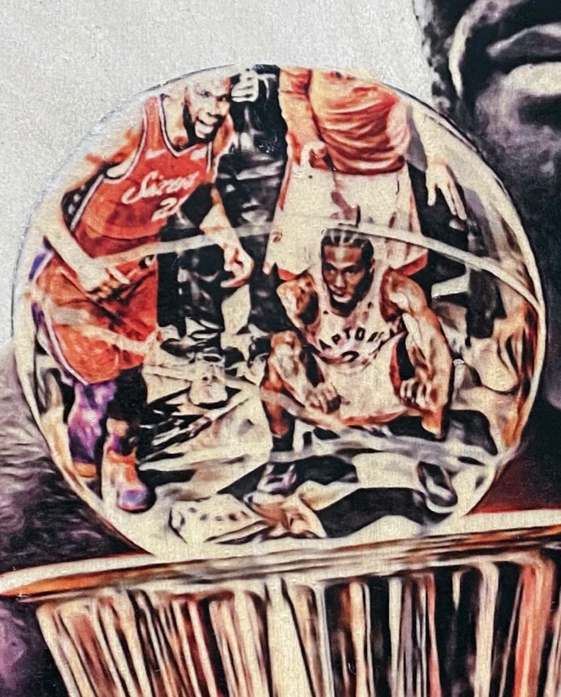 "Board Man Gets Paid" (Kawhi Leonard) - Toronto Raptors 1/1 Original - Image 2