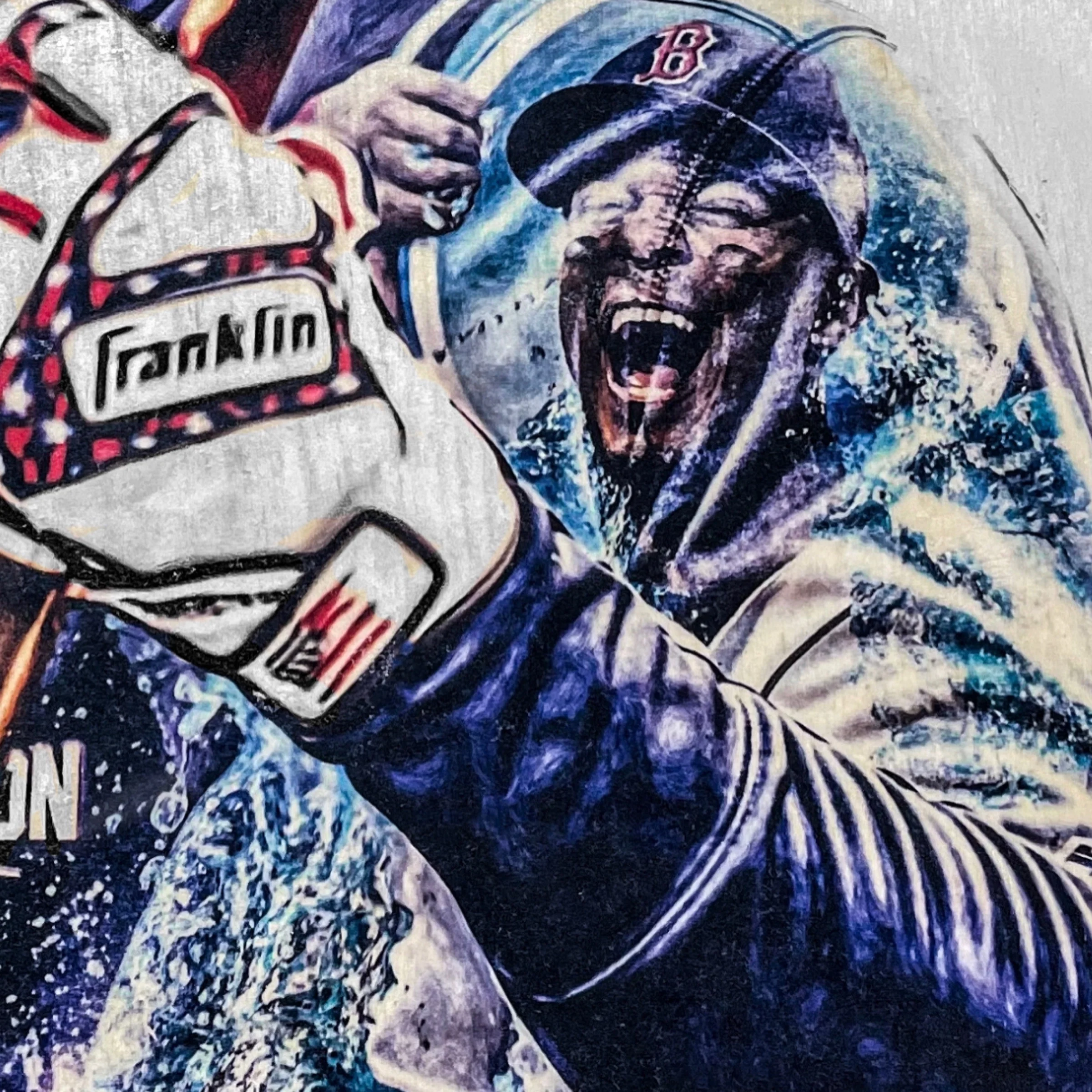 "Bogey" (Xander Bogaerts) Boston Red Sox - 1/1 Original Mixed Media on Birchwood - Image 2