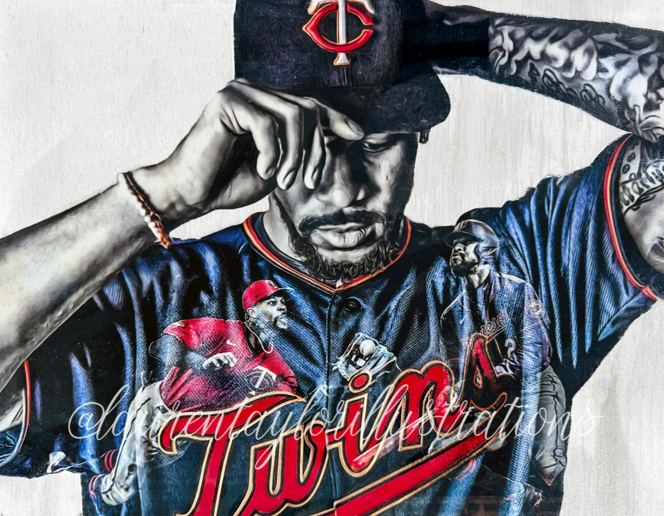 "Buxton" (Byron Buxton) Minnesota Twins - Officially Licensed MLB Print - Limited Release /500 - Image 3