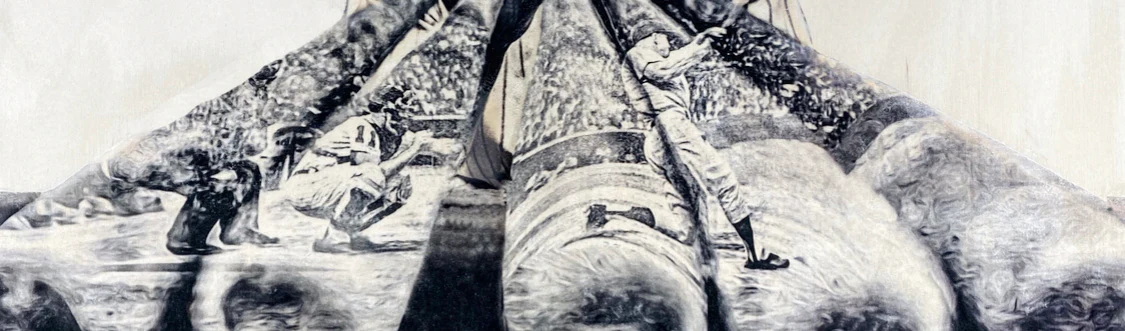 “A Batter’s Eye..." (Lou Gehrig) New York Yankees - 1/1 - 14x18 Original on Birchwood - Image 3