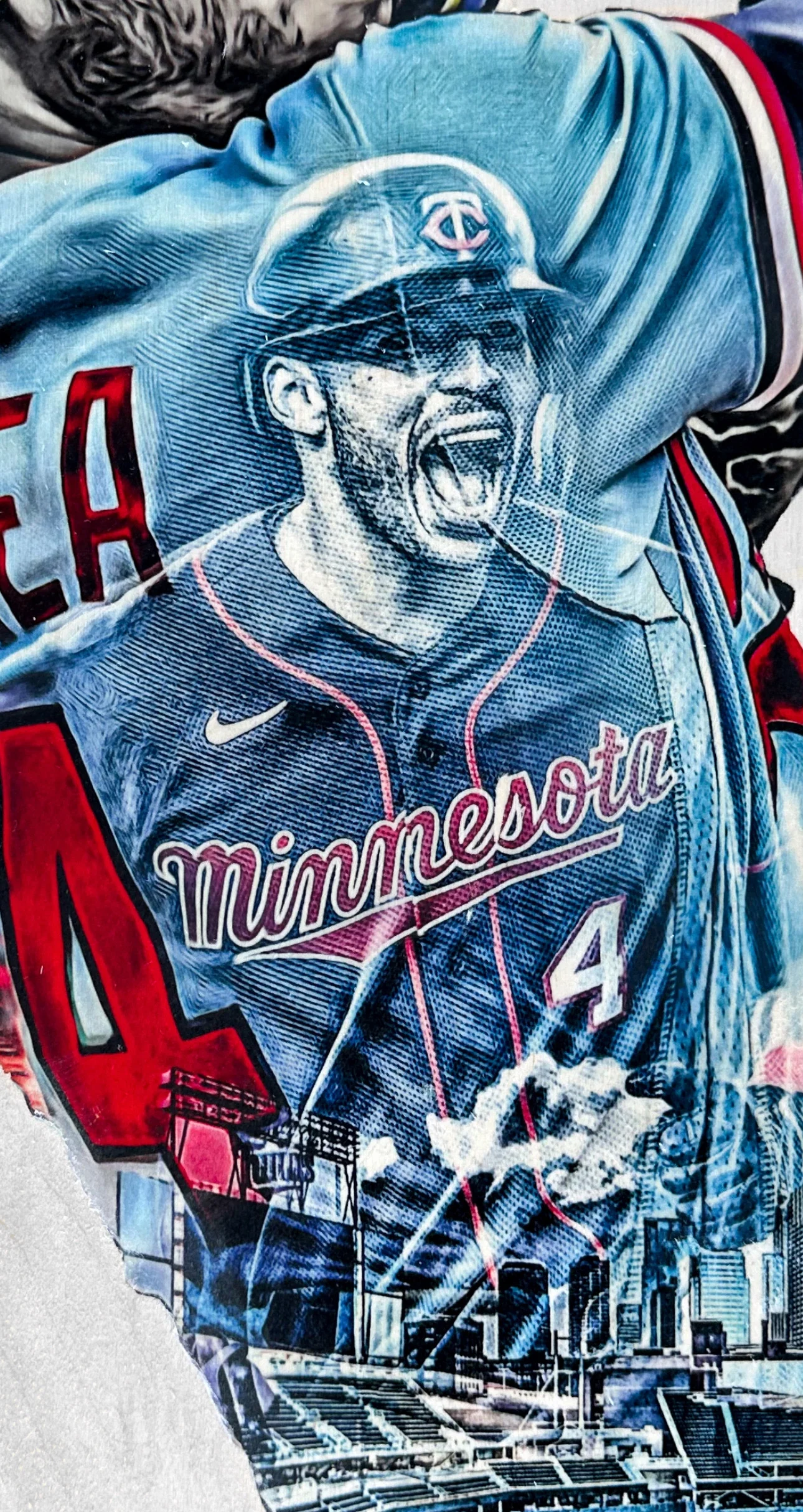 "C4" (Carlos Correa) Minnesota Twins - Officially Licensed MLB Print - Limited Release /500 - Image 2