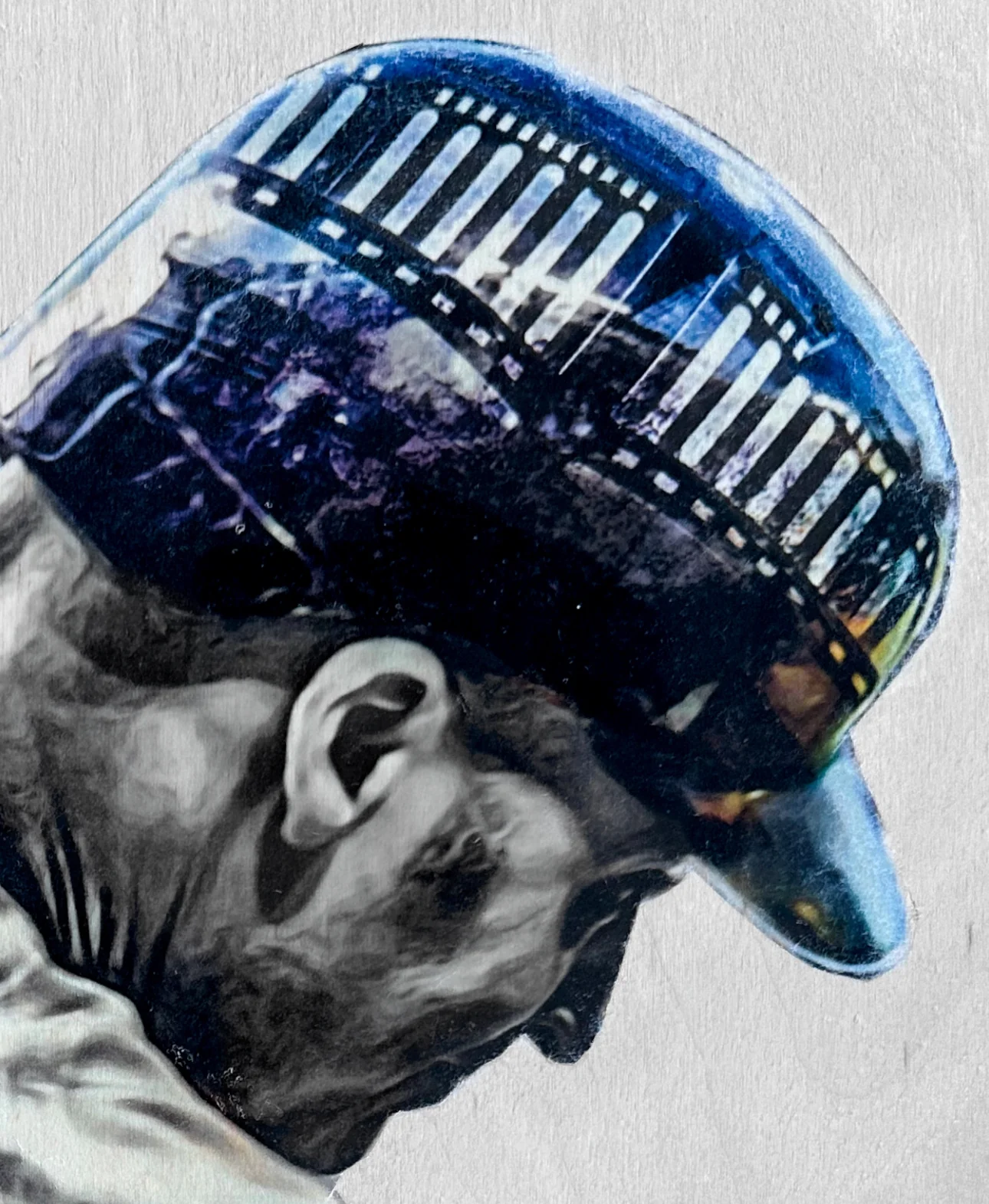 "Captain Jeter" (Derek Jeter) New York Yankees - 1/1 Original on Wood - Image 3