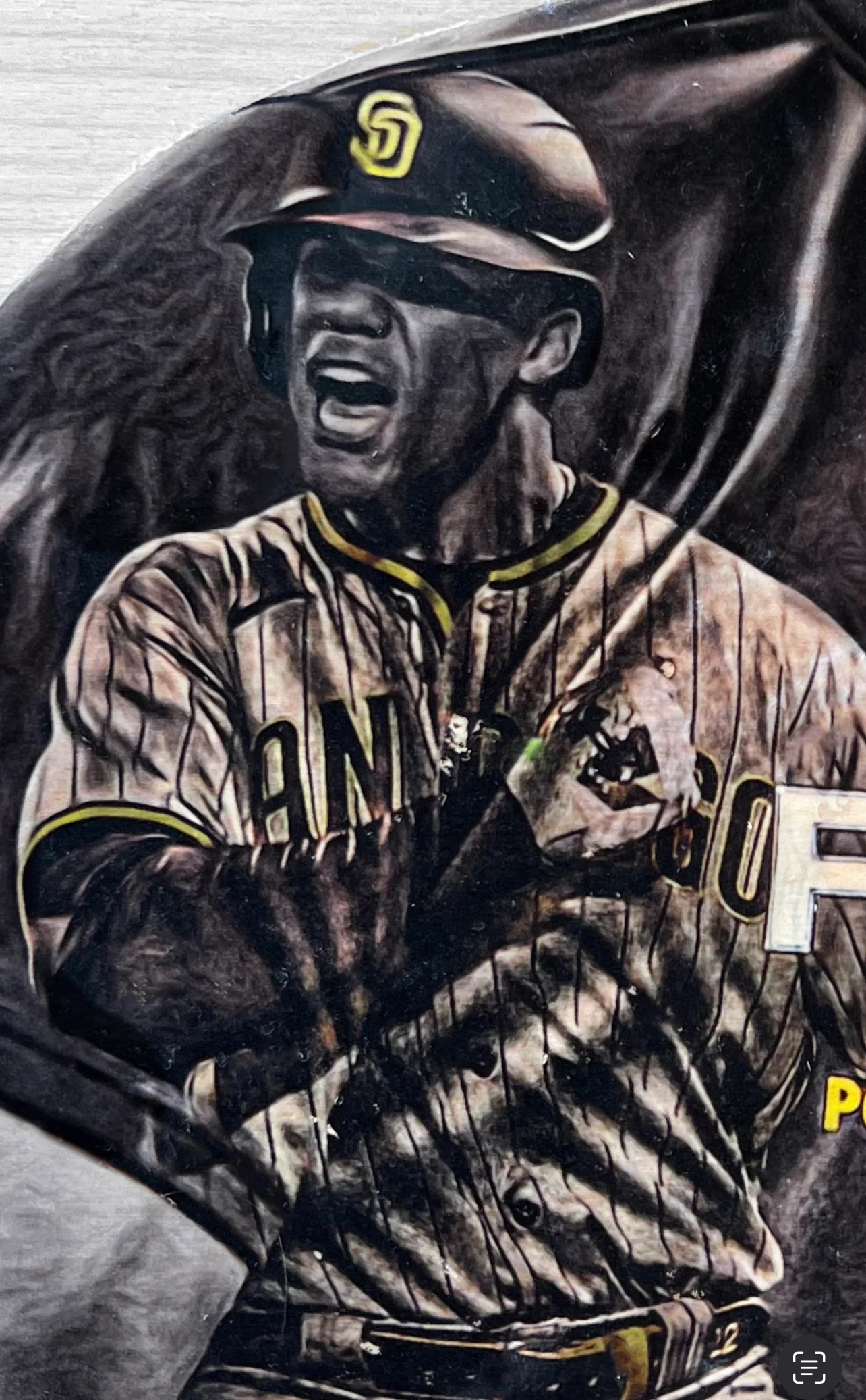 “Childish Bambino" (Juan Soto) San Diego Padres - 1/1 Original on Wood - Image 2