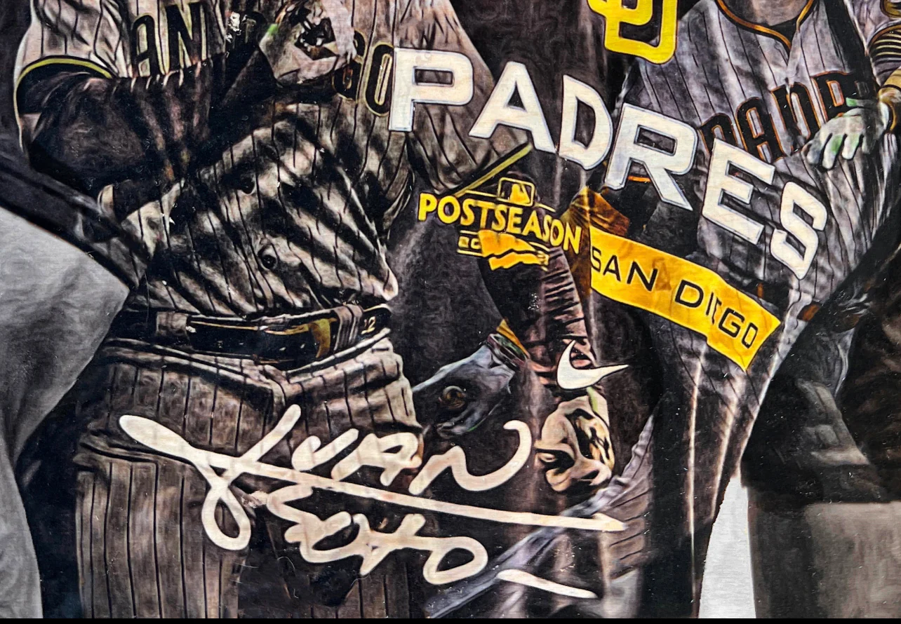 “Childish Bambino" (Juan Soto) San Diego Padres - 1/1 Original on Wood - Image 3