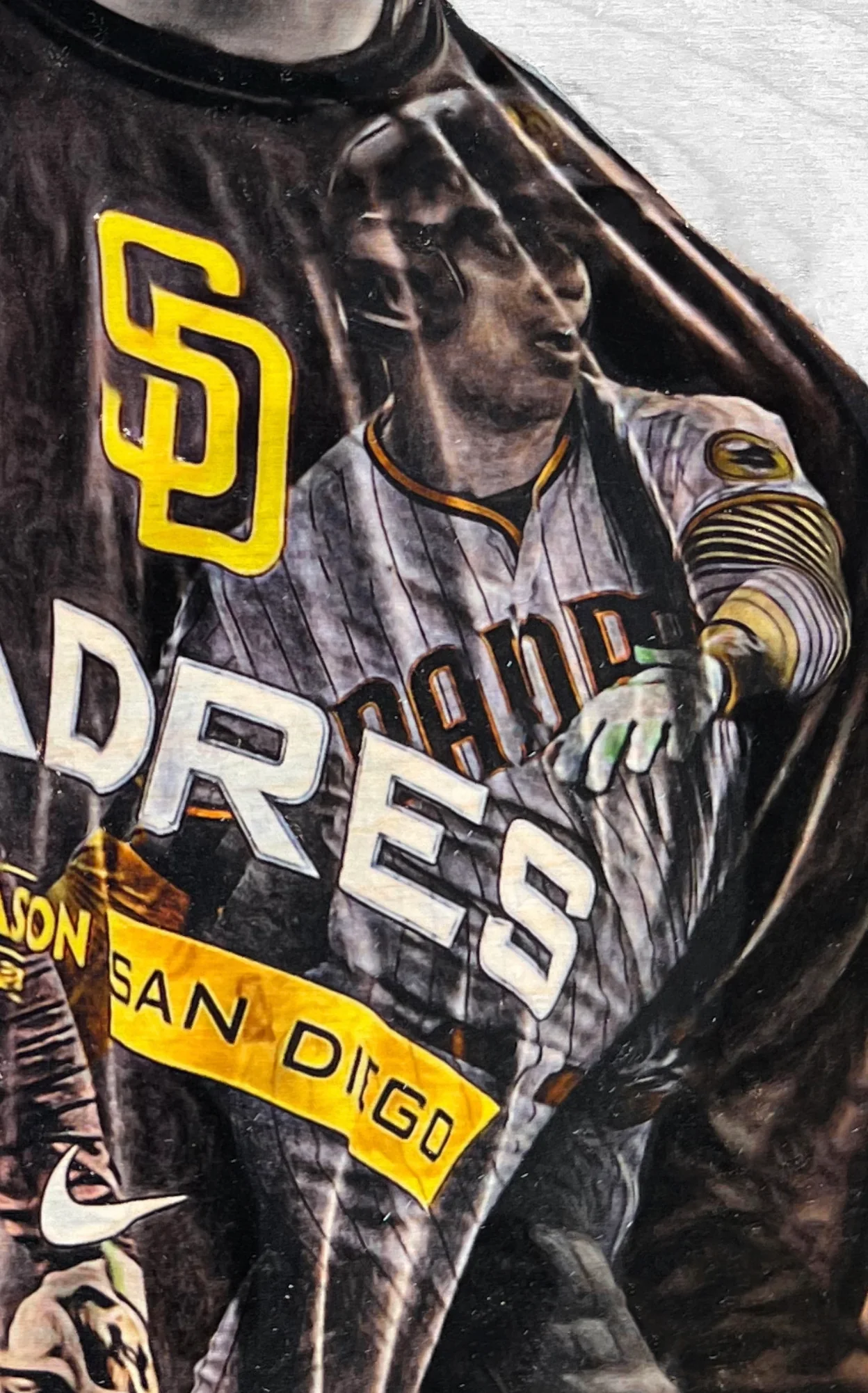 “Childish Bambino" (Juan Soto) San Diego Padres - 1/1 Original on Wood - Image 4