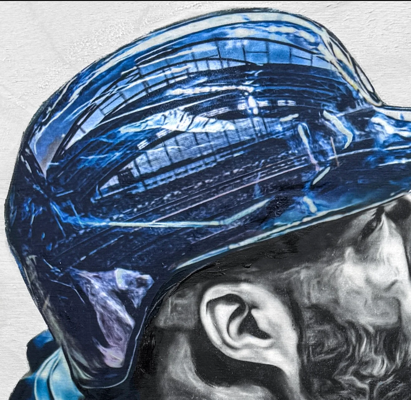 "Chourio" (Jackson Chourio) Milwaukee Brewers - 1/1 Original on Birchwood 16x20 - Image 3