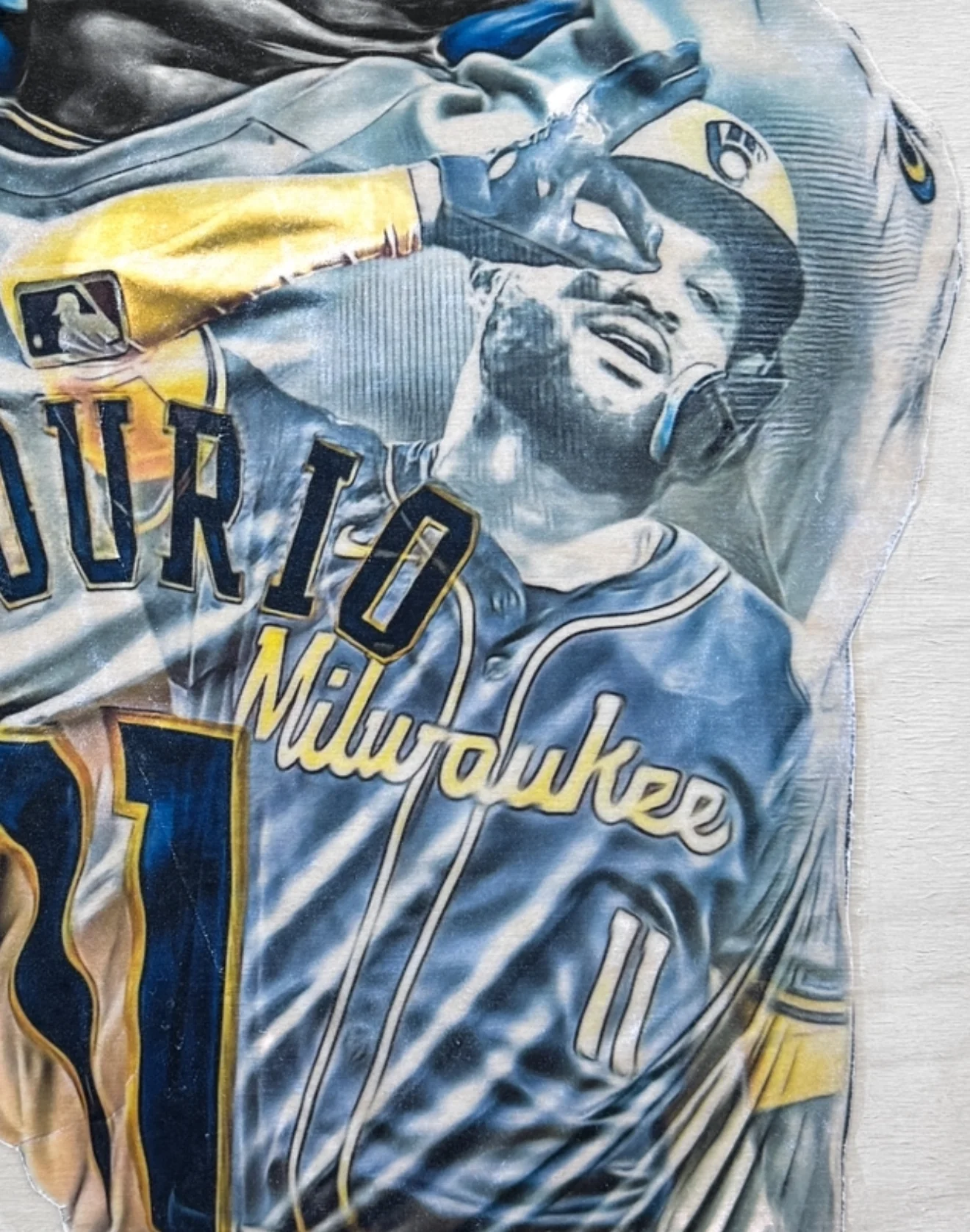"Chourio" (Jackson Chourio) Milwaukee Brewers - Officially Licensed MLB Print - Limited Release /200 - Image 3