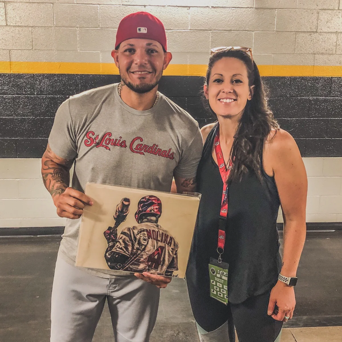 "Yadi" (Yadier Molina) St. Louis Cardinals - Officially Licensed MLB Print - Limited Release - Image 2