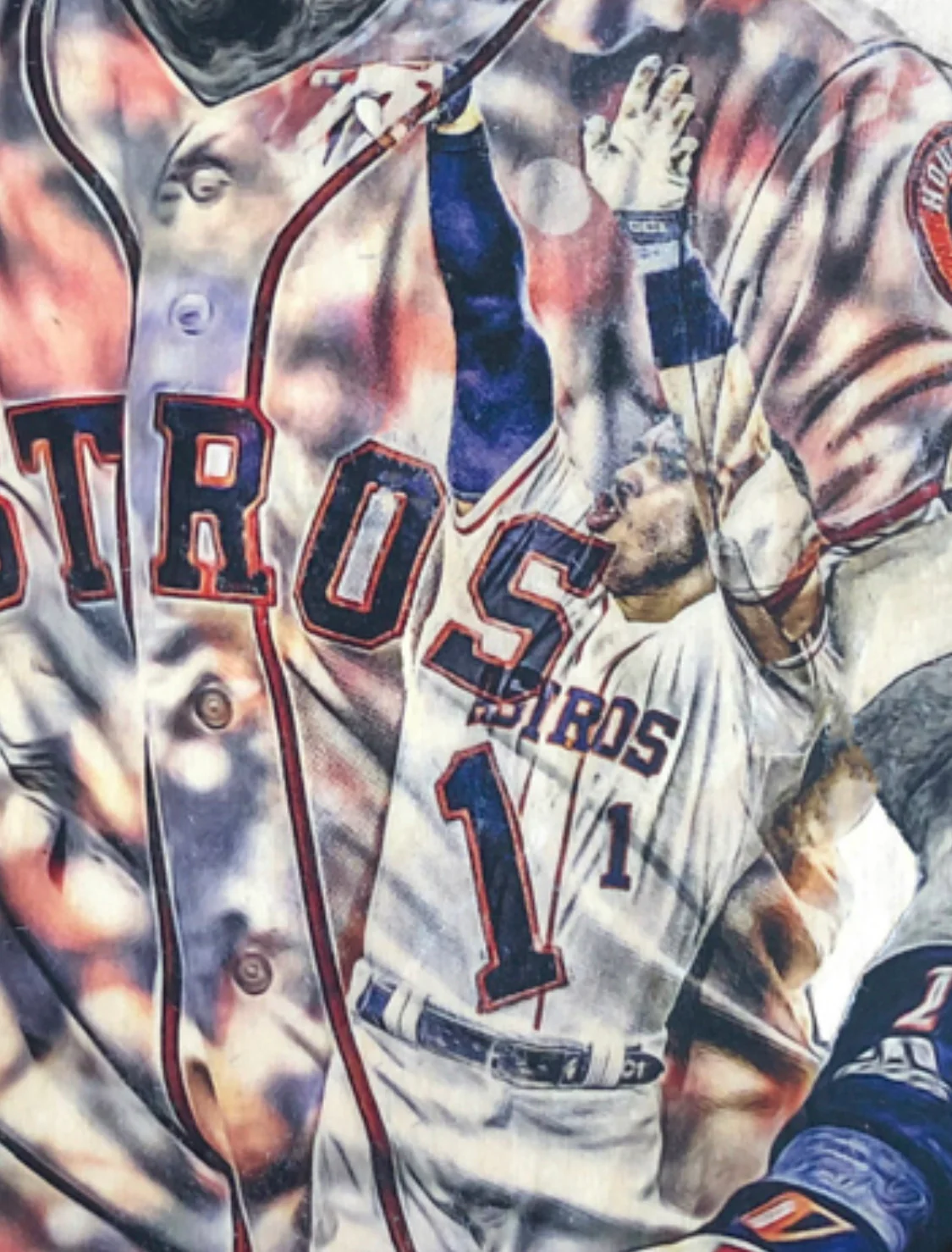 “Correa Walk Off” (Carlos Correa) Houston Astros - 1/1 Original on Wood - Image 2