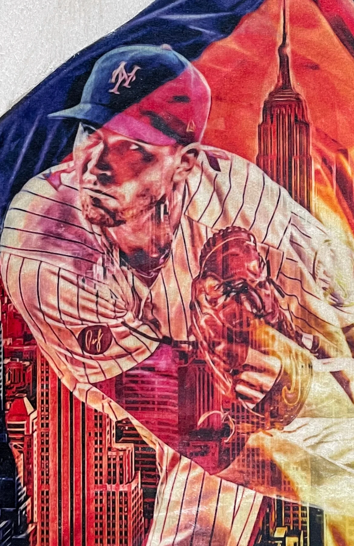 "deGromination” (Jacob deGrom) New York Mets - 1/1 Original on Wood - Image 2