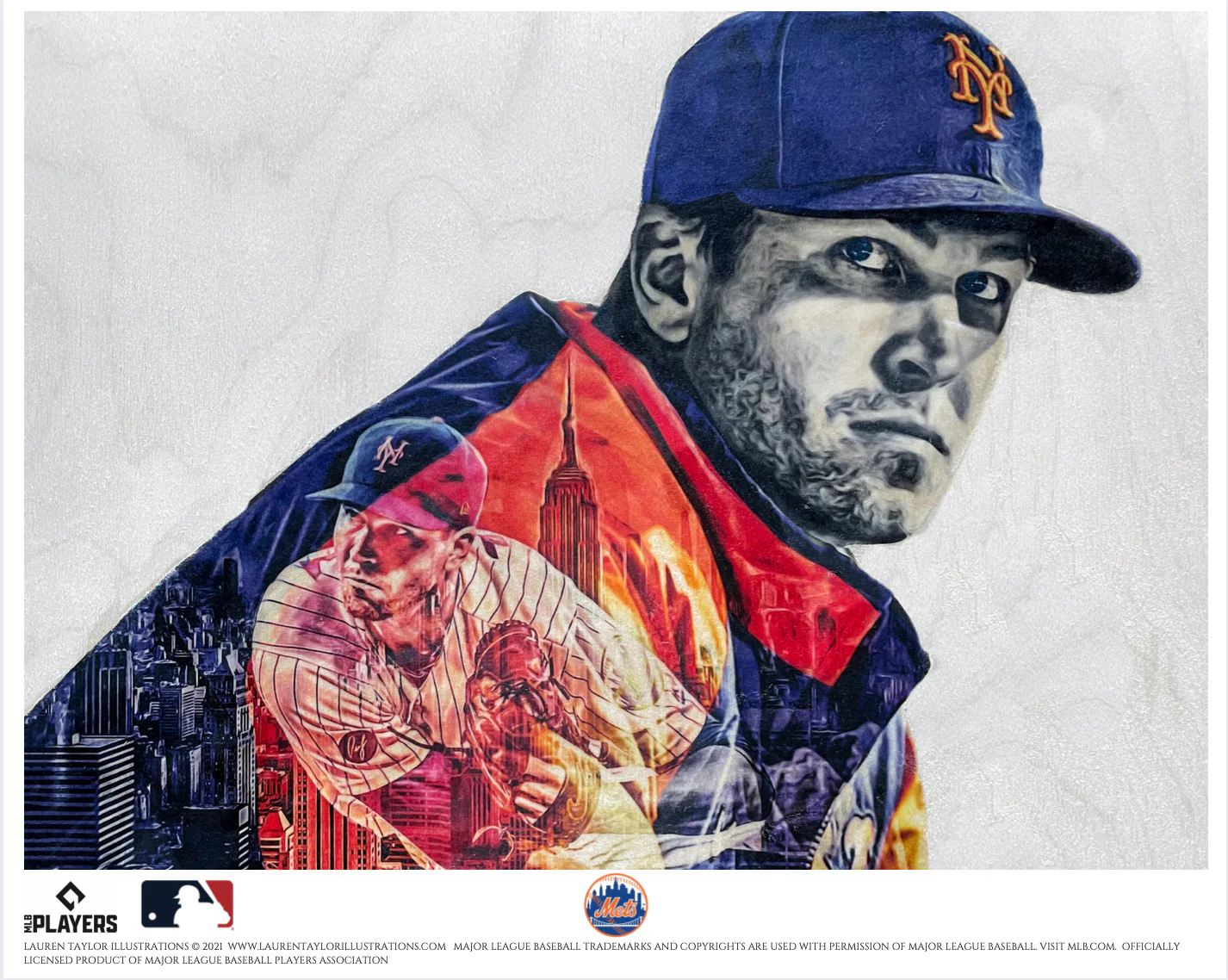"deGromination" (Jacob deGrom) - New York Mets - Officially Licensed MLB Print - Limited Release /500 - Image 3