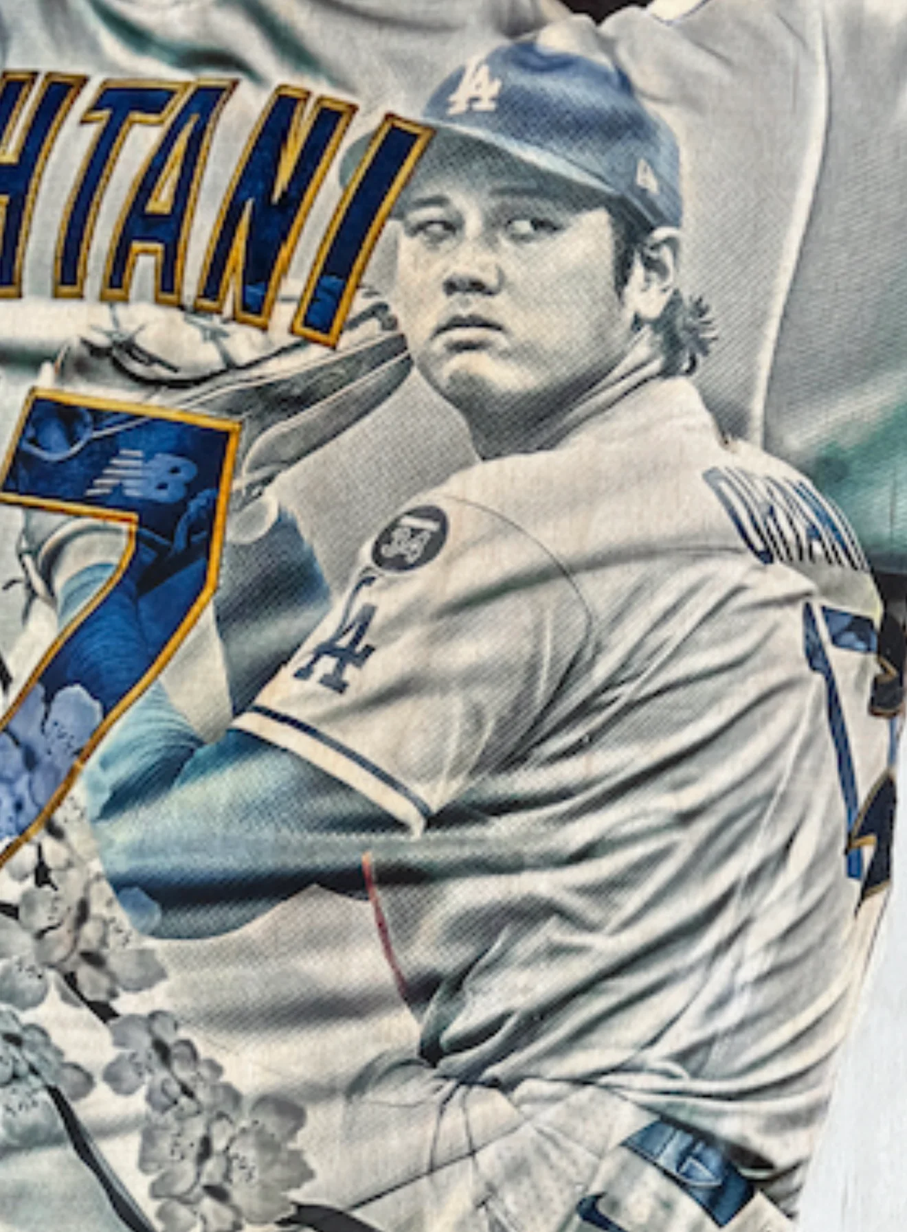 "Diamonds and Gold" (Shohei Ohtani) Los Angeles Dodgers NL MVP - Officially Licensed MLB Print - Limited Release BLUE ARTIST AUTO /50 - Image 4