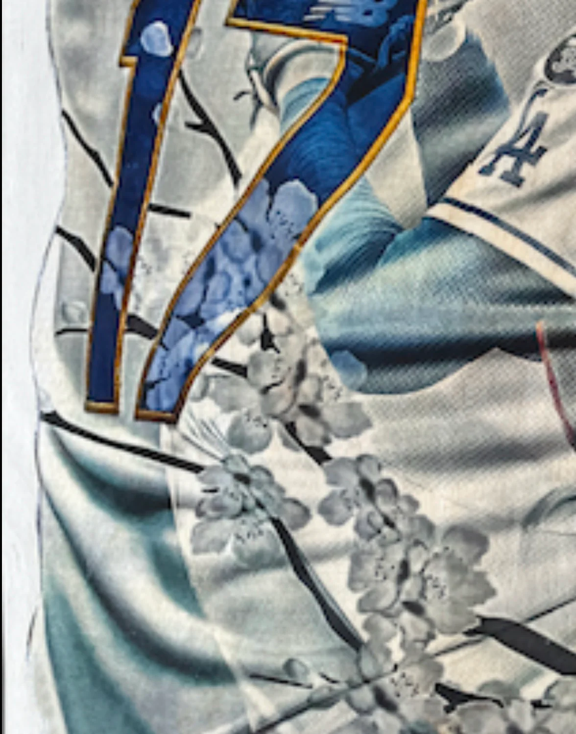 "Diamonds and Gold" (Shohei Ohtani) Los Angeles Dodgers NL MVP - Officially Licensed MLB Print - Limited Release BLUE ARTIST AUTO /50 - Image 3