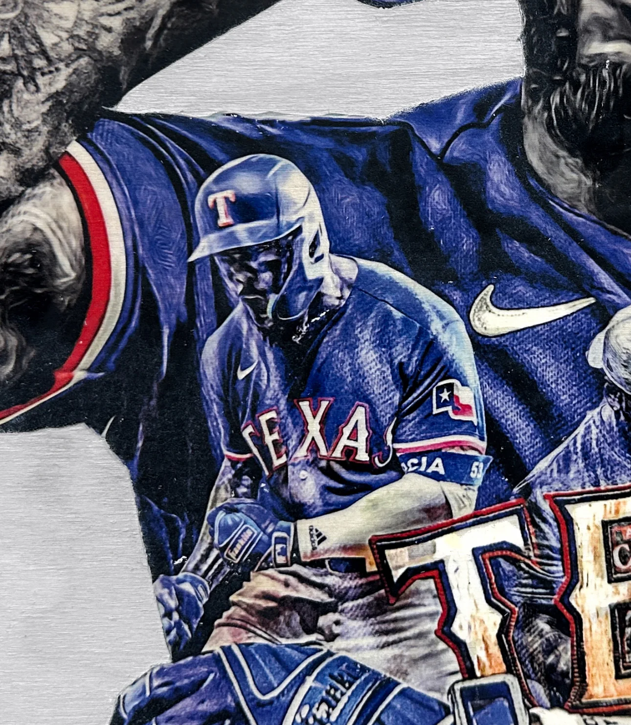 "El Bombi" (Adolis García) Texas Rangers - Officially Licensed MLB Print - Limited Release /500 - Image 2