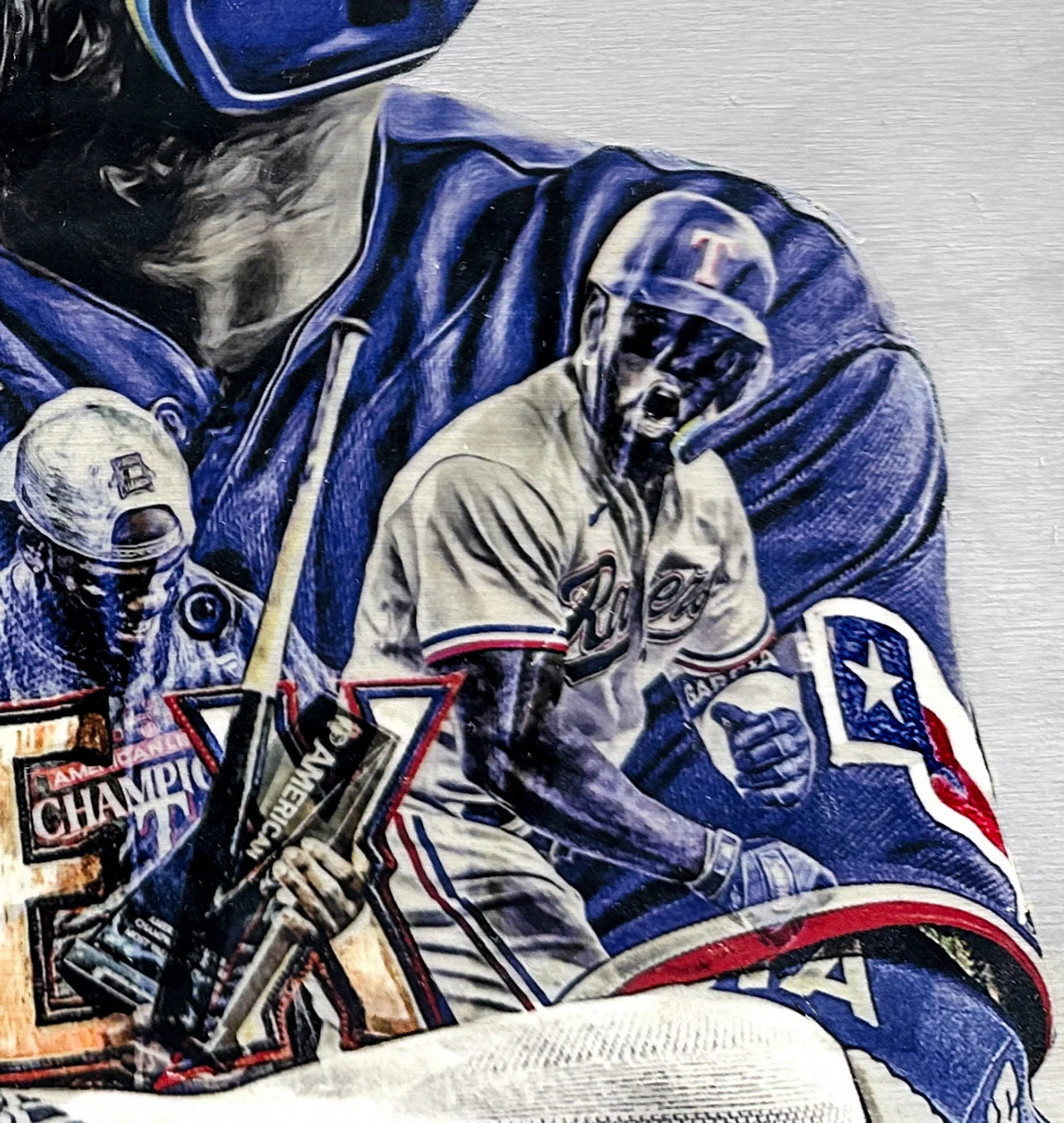 "El Bombi" (Adolis García) Texas Rangers - Officially Licensed MLB Print - Limited Release /500 - Image 4