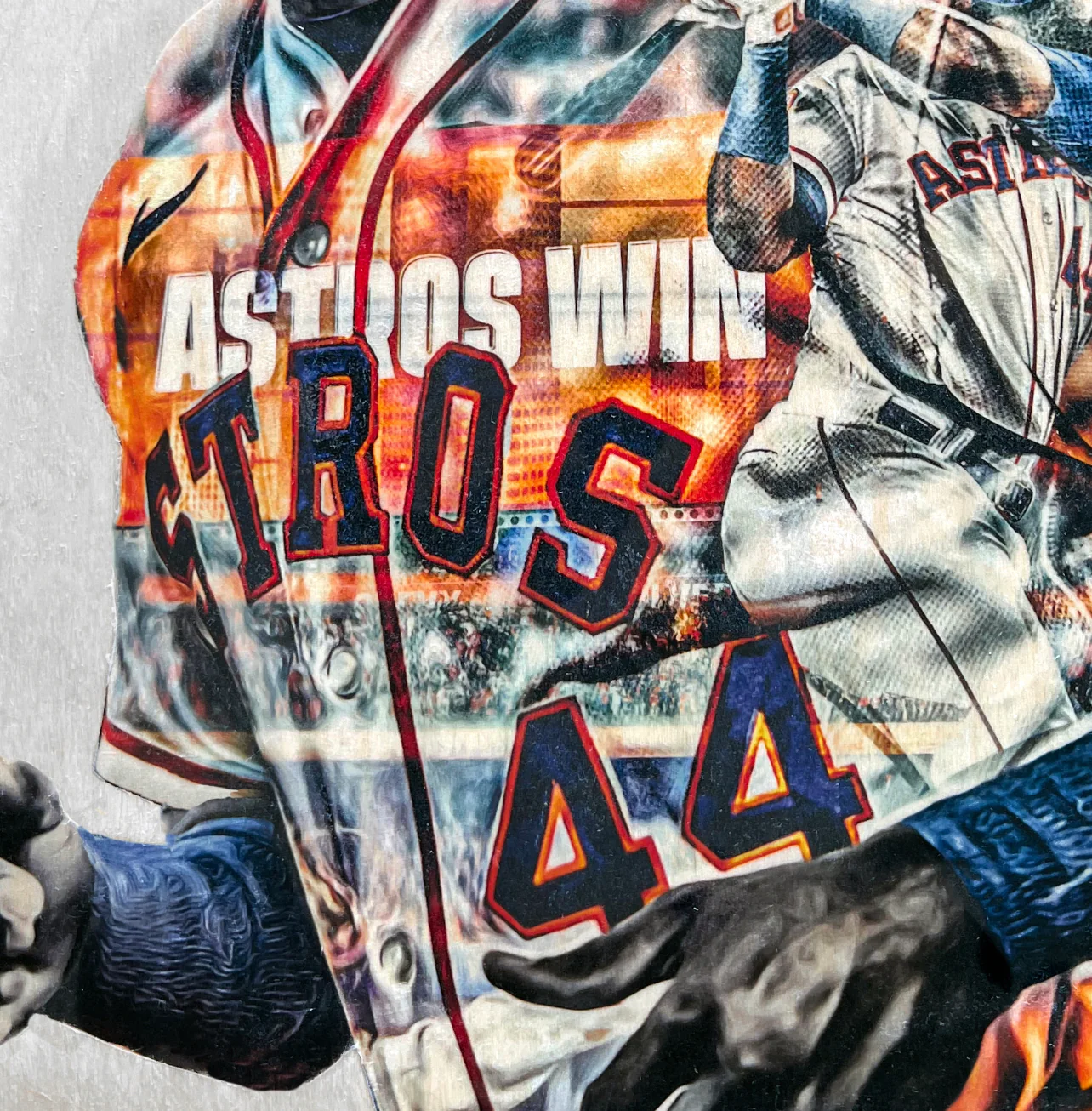 "El Grande” (Yordan Alvarez) Houston Astros - 1/1 Original on Wood - Image 2