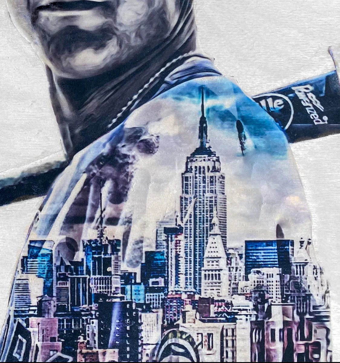 "Empire State" (Derek Jeter) New York Yankees - 1/1 Original on Wood - Image 3