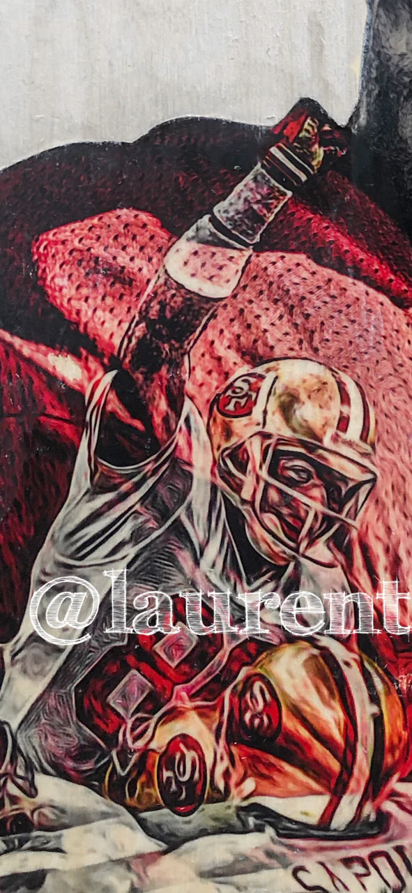 "Flash 80" (Jerry Rice) San Francisco - Football Print - Image 3
