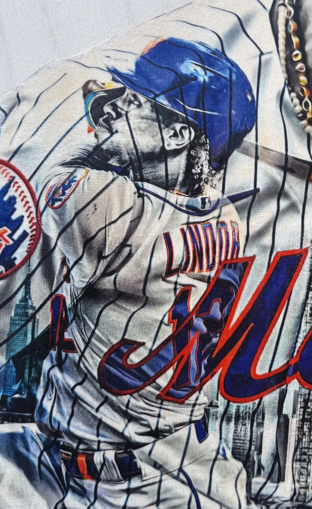 "Lindor" (Francisco Lindor) New York Mets - Officially Licensed MLB Print - Limited Release /200 - Image 2