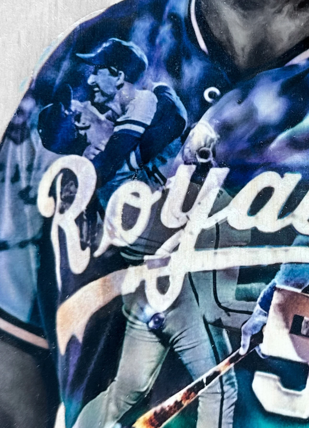 "HOF Mullet" (George Brett) Kansas City Royals - Officially Licensed MLB Print - Limited Release /500 - Image 3