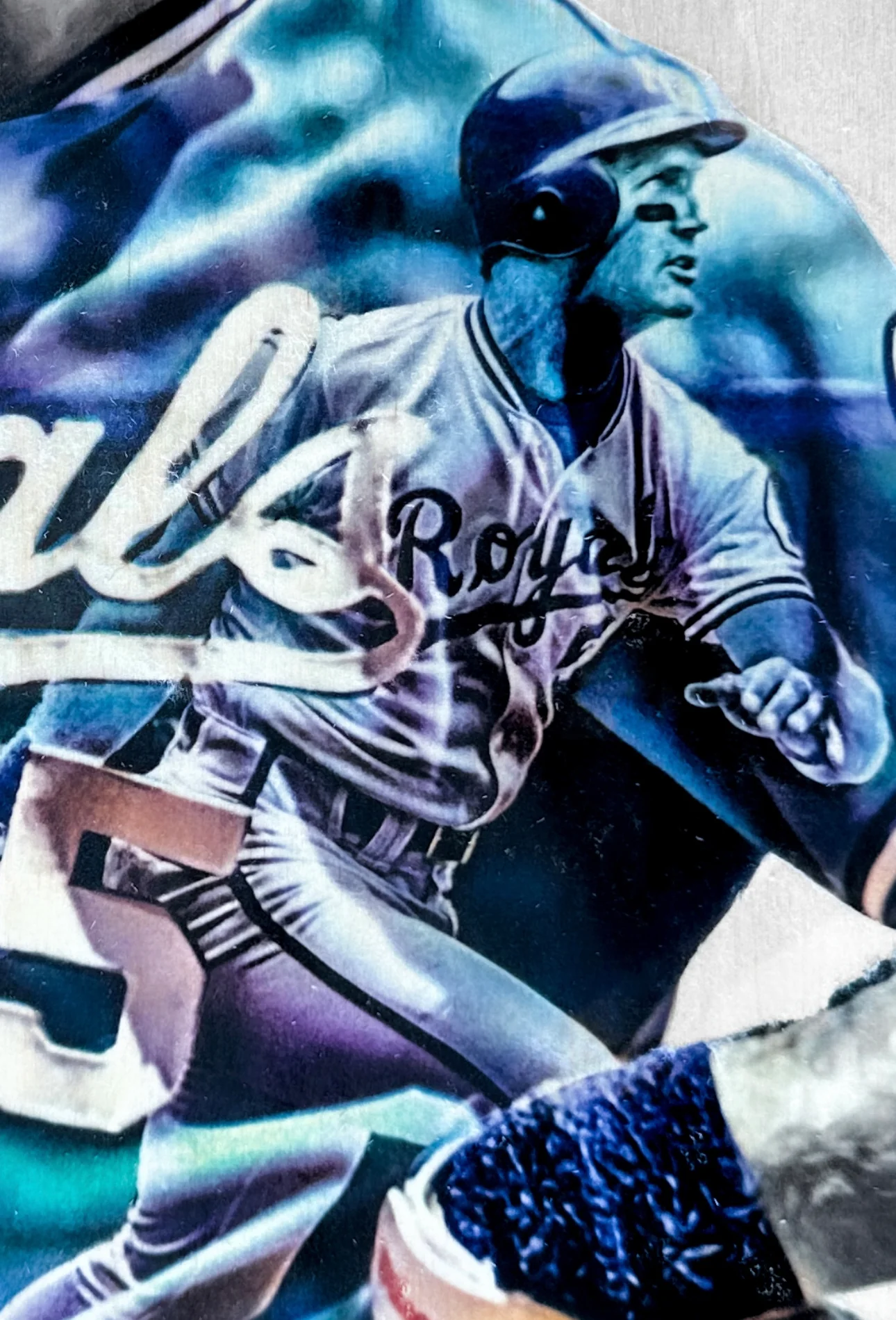 "HOF Mullet" (George Brett) Kansas City Royals - Officially Licensed MLB Print - Limited Release /500 - Image 4