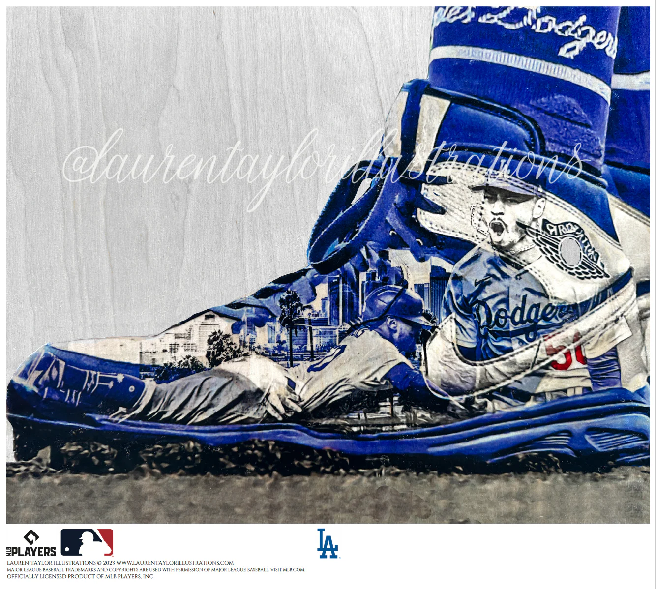 "In the Details" (Mookie Betts) Los Angeles Dodgers - Officially Licensed MLB Print - Limited Release /500 - Image 3