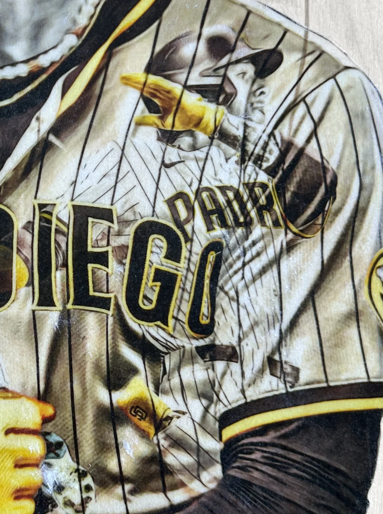 "J. Barrel" (Jackson Merrill) San Diego Padres - 1/1 Original on Birchwood - Image 4
