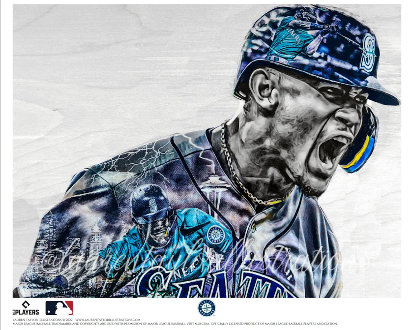 "J-Rod" (Julio Rodriguez) Seattle Mariners - Officially Licensed MLB Print - Limited Release /500 - Image 4