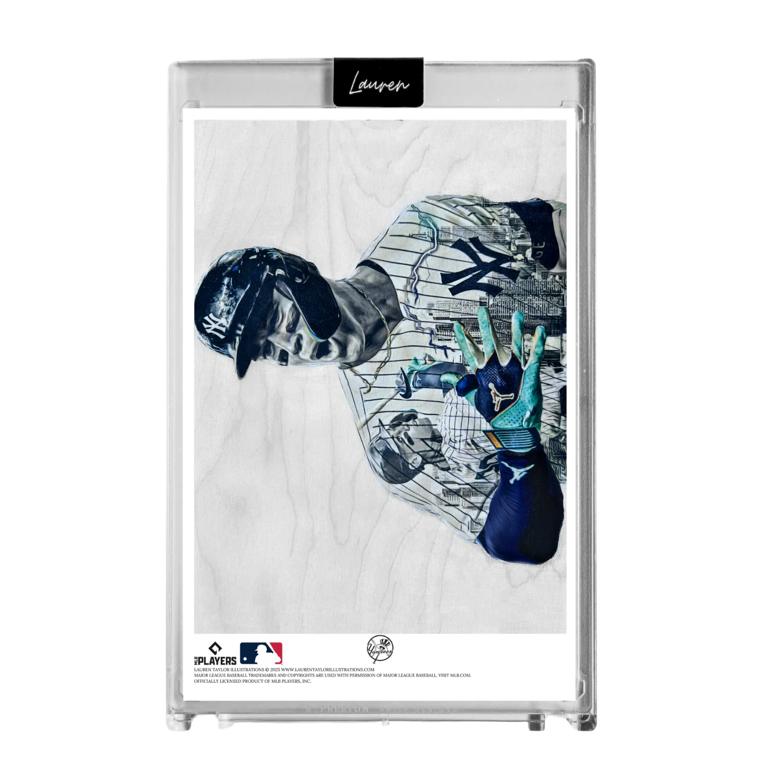 "Judge" (Aaron Judge) MLB Print Collectible 4x6 Art Slab - /25 Artist Autograph - Image 3