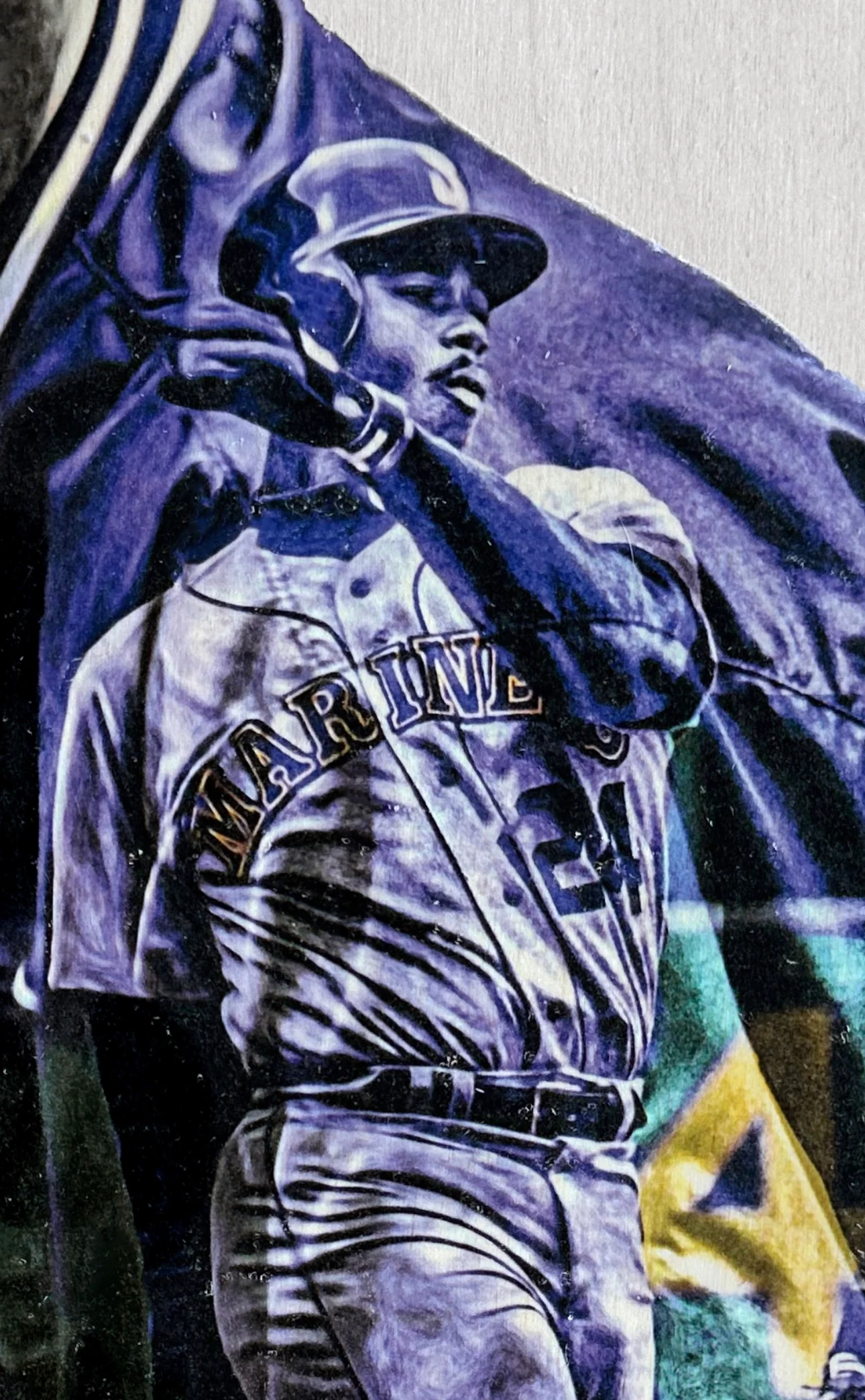 "Kid Griffey" (Ken Griffey Jr.) Seattle Mariners - Officially Licensed MLB Print - TEAL ARTIST AUTO /50 - Image 3