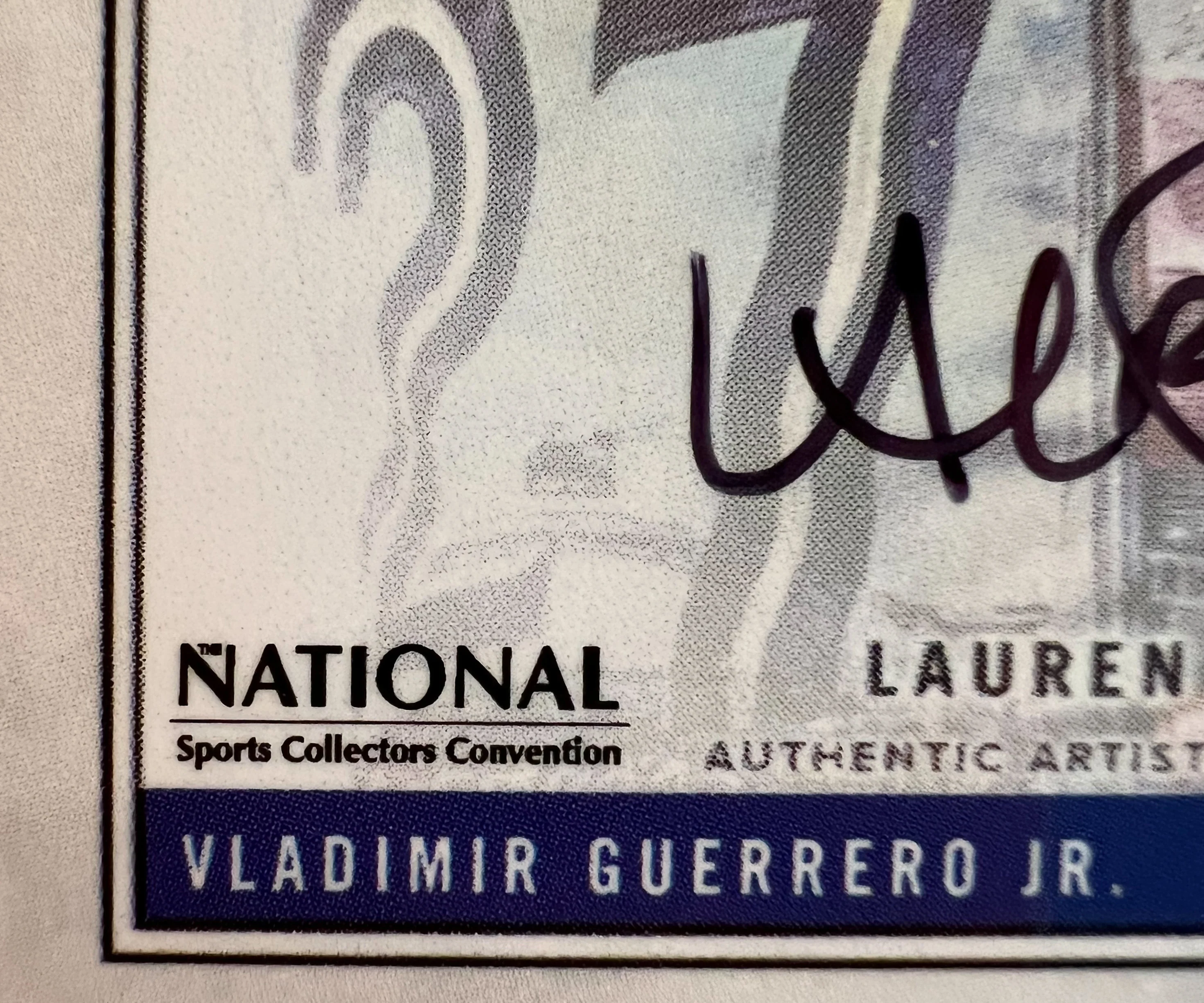 Lauren Taylor x Topps - Artist Autographed Vladimir Guerrero Jr. - NSCC Exclusive Variant - Image 3