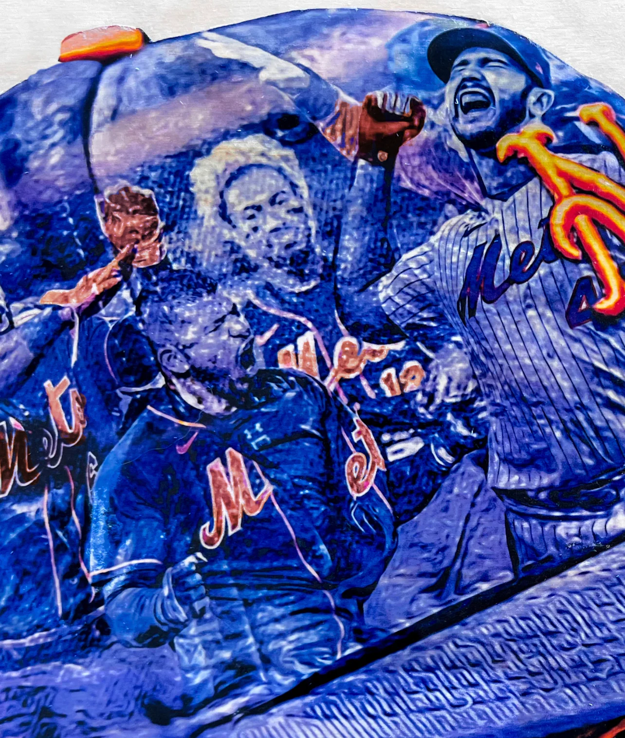 "LGM” (ft. Alonso, Marte, Lindor, Escobar..etc.) New York Mets - 1/1 Original on Wood - Image 3
