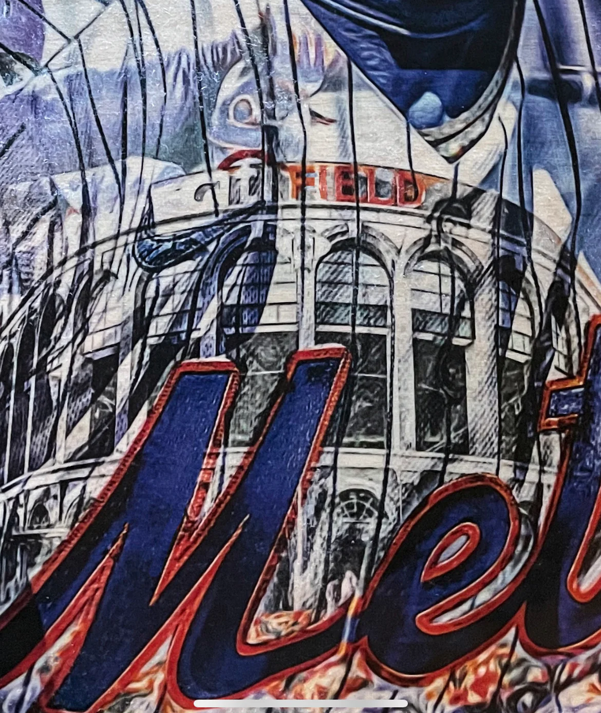 "New Threads” (Francisco Lindor) New York Mets - 1/1 Original on Wood - Image 3
