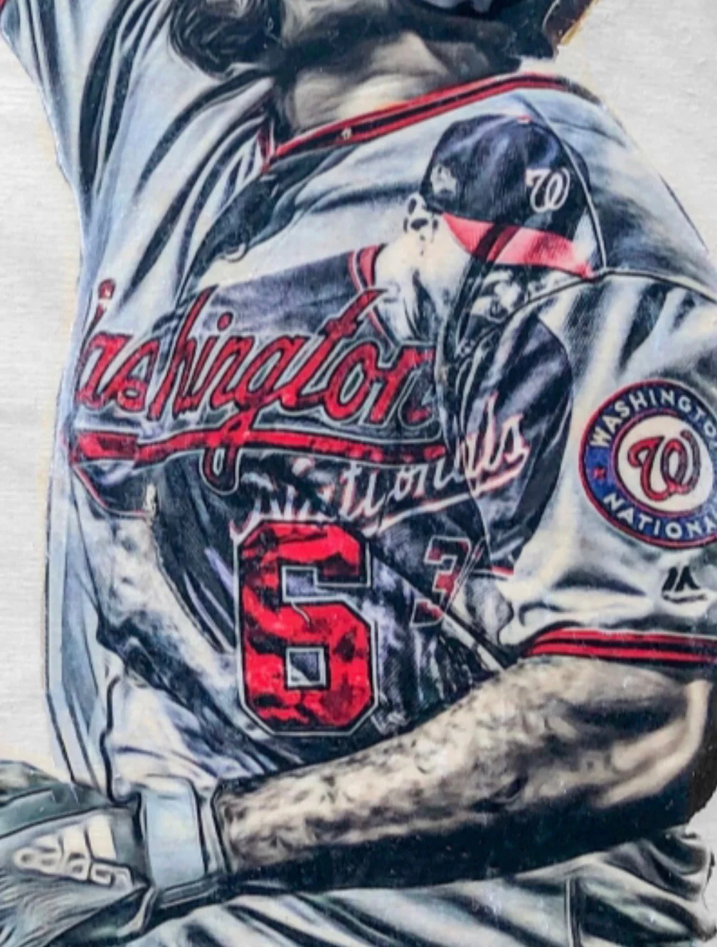 "Curly W" (Rendon/Soto/Kendrick/Scherzer) Washington Nationals NLDS - Officially Licensed MLB Print - Limited Release - Image 2