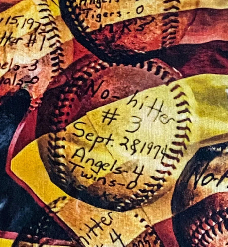 "No Hitter" (Nolan Ryan) Houston Astros - Mixed Media 1/1 Original on Wood - Image 4