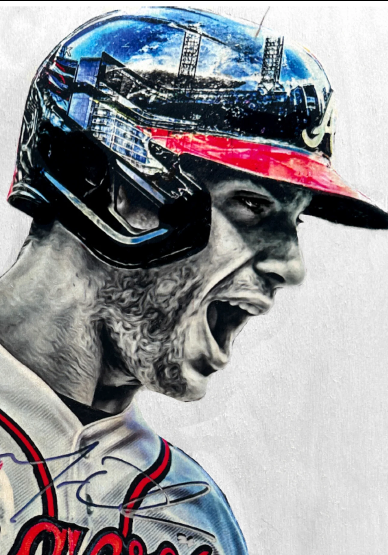 "Oly" (Matt Olson) Atlanta Braves - Officially Licensed MLB Print - Limited Release /500 - Image 3