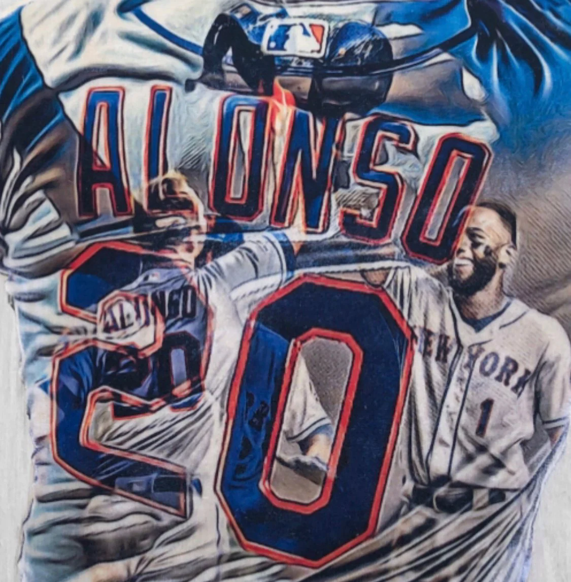 "Polar Bear" (Pete Alonso) New York Mets - Officially Licensed MLB Print - BLUE ARTIST SIGNATURE Limited Release /5 - Image 4