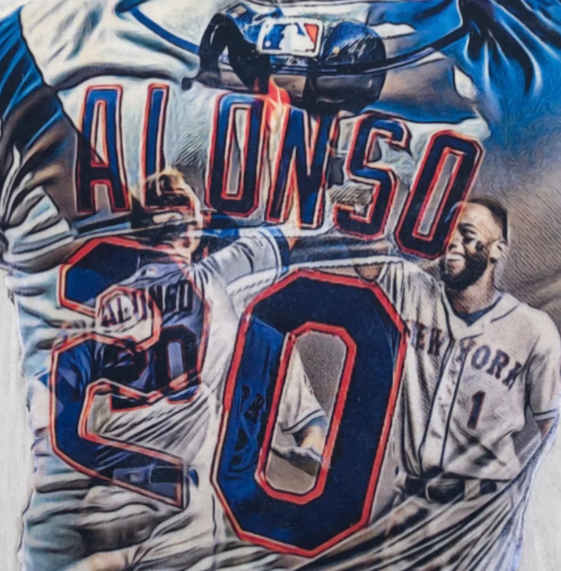 "Polar Bear" (Pete Alonso) New York Mets - Officially Licensed MLB Print - GOLD ARTIST SIGNATURE Limited Release /1 - Image 4