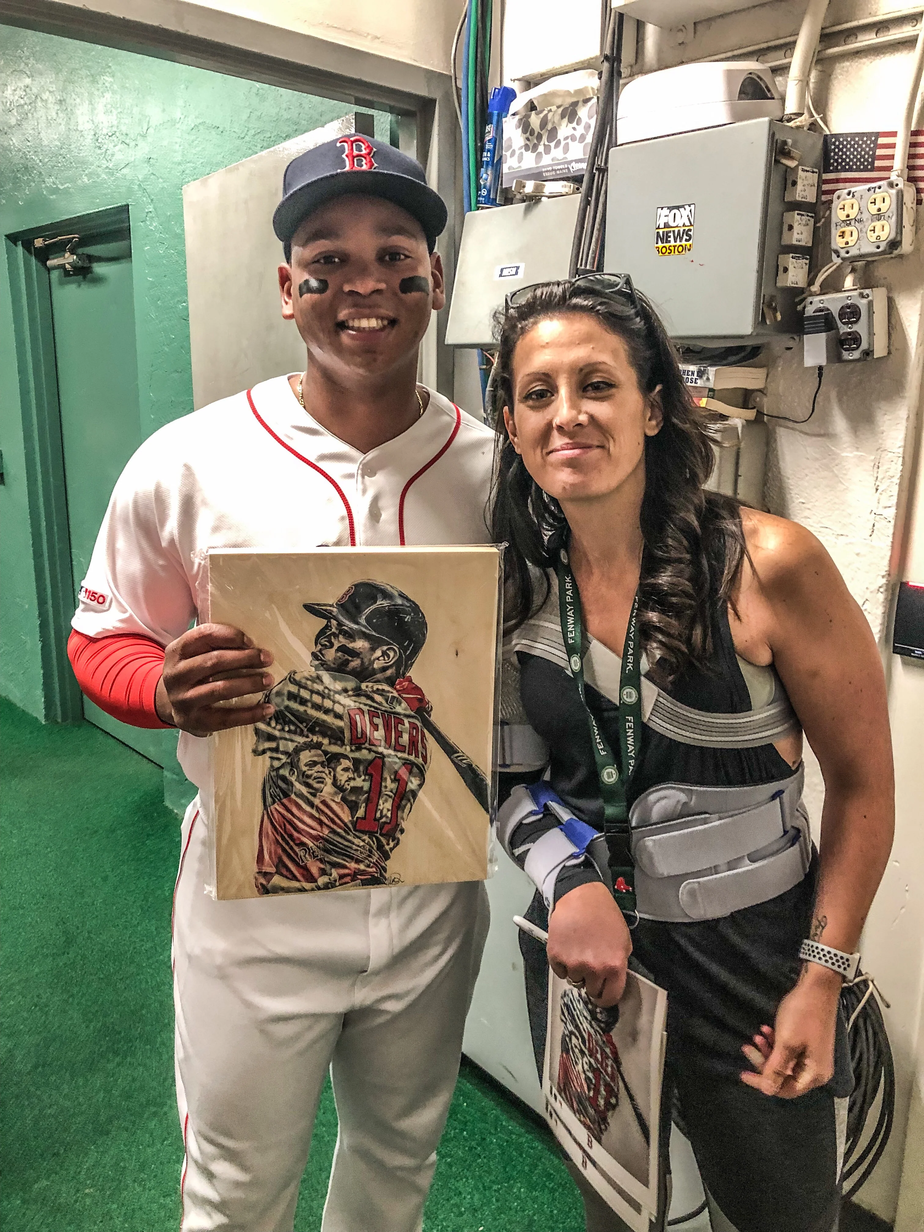 "Raffy 2 Scoops" (Rafael Devers) Boston Red Sox - Officially Licensed MLB Print - Limited Release - Image 3