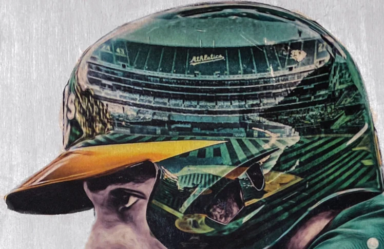 "Ramón Lazer" (Ramón Laureano) Oakland Athletics - Officially Licensed MLB Print - Limited Release - Image 4